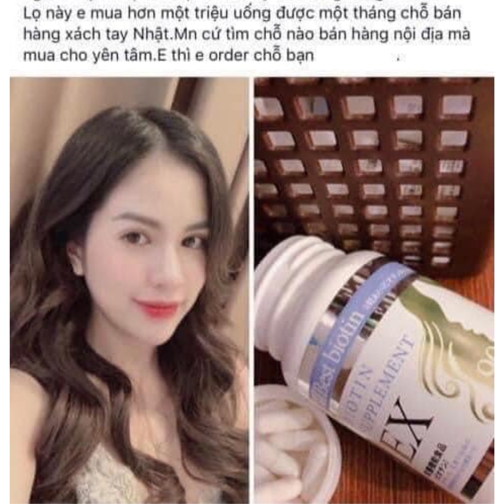 Viên Uống Mọc Tóc Best Biotin Supplement EX (90 Viên)