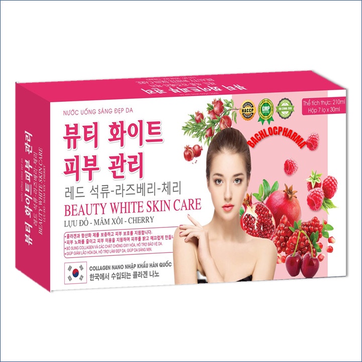 Nước Uống Trắng Sáng Đẹp Da Beauty White Skin Care (hộp 7 lọ x 30ml)