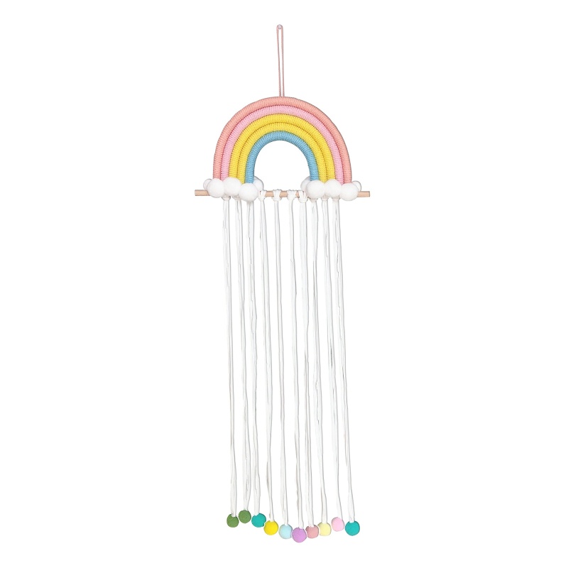 Phụ Kiện Kẹp Tóc / Dây Buộc Tóc Màu Cầu Vồng Treo Tường Trang Trí
