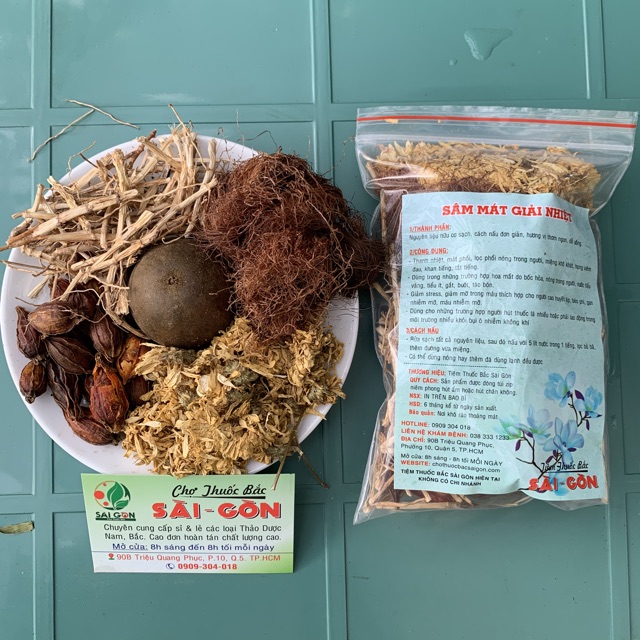 Sâm Bông Cúc - Set Nấu 50 lít nước (Tặng kèm 200gram hạt chia)