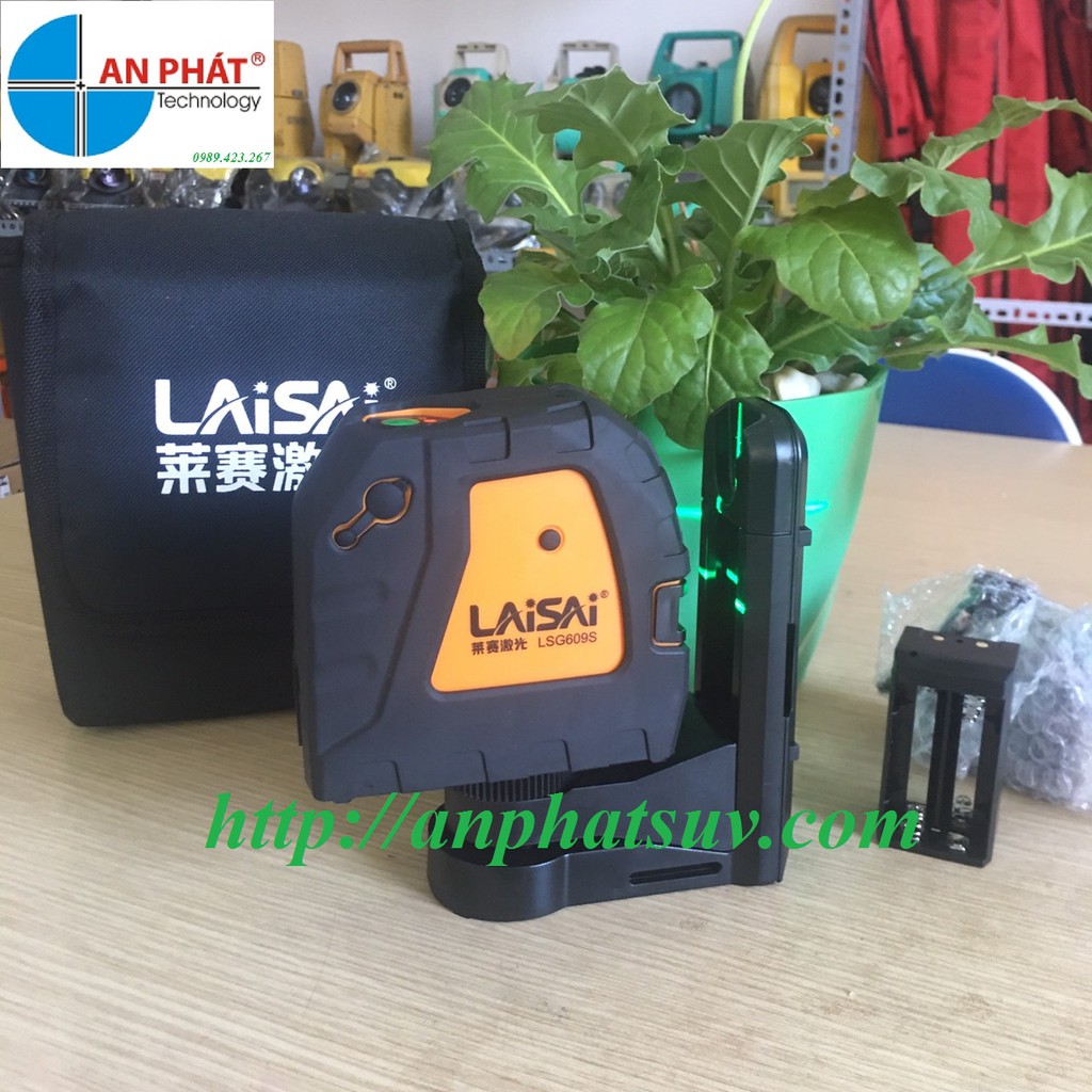 Máy laser 2 tia xanh Laisai LSG609S/Máy cân mực laser laisai 2 tia xanh