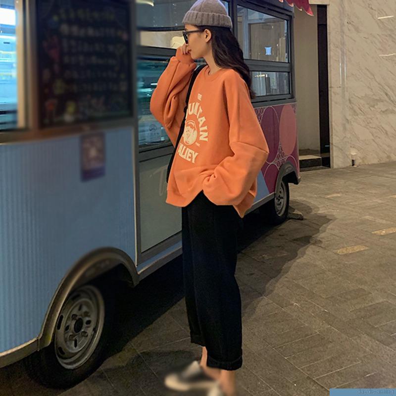 Áo hoodies nữ in chữ thời trang trẻ trung