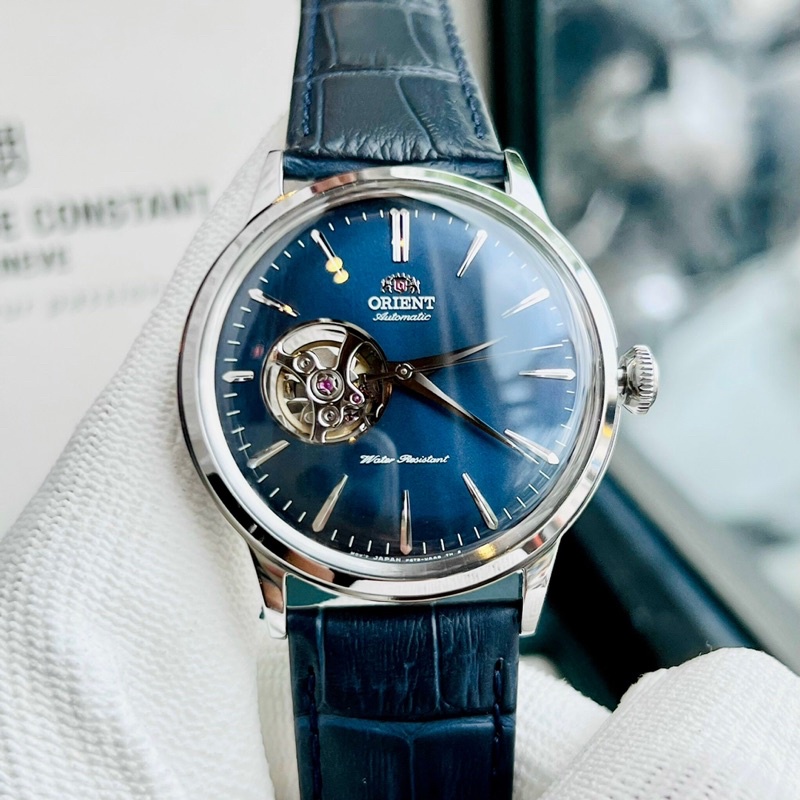 Đồng hồ nam dây da Orient Bambino Open Heart RA AG0005L10B