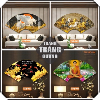 [Mẫu mới 2022] Tranh treo tường phòng ngủ, phòng khách, tranh trang trí tráng gương decor TuongAn