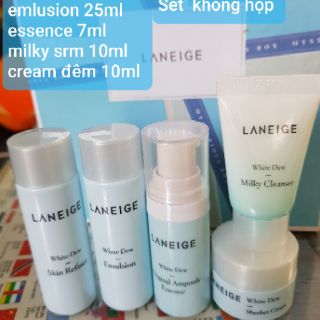 [ TẶNG 1 VĨ DƯỠNG DA 1ML]BỘ KIT DƯỠNG TRẮNG MỚI 5SP LANEIGE