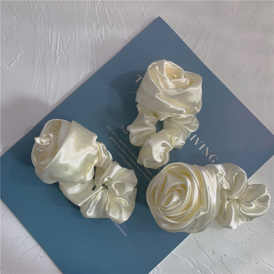 Dây Buộc Tóc Phối Hình Hoa Hồng Hợp Thời Trang Cho Nữ