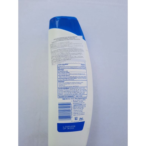 Dầu gội xã 2in1 hạnh nhân Head &amp; Shoulders Mỹ 400ml