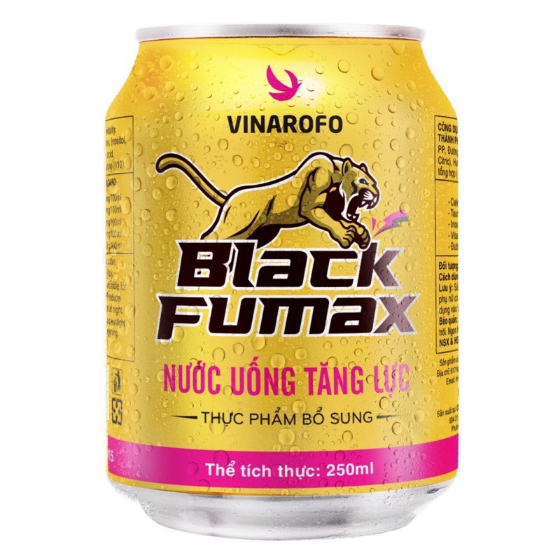 Nước uống tăng lực Black Pumax lon 240ml
