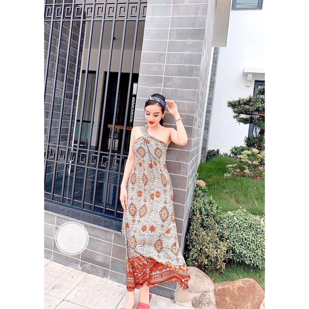 Đầm nữ Maxi, váy yếm dáng suông