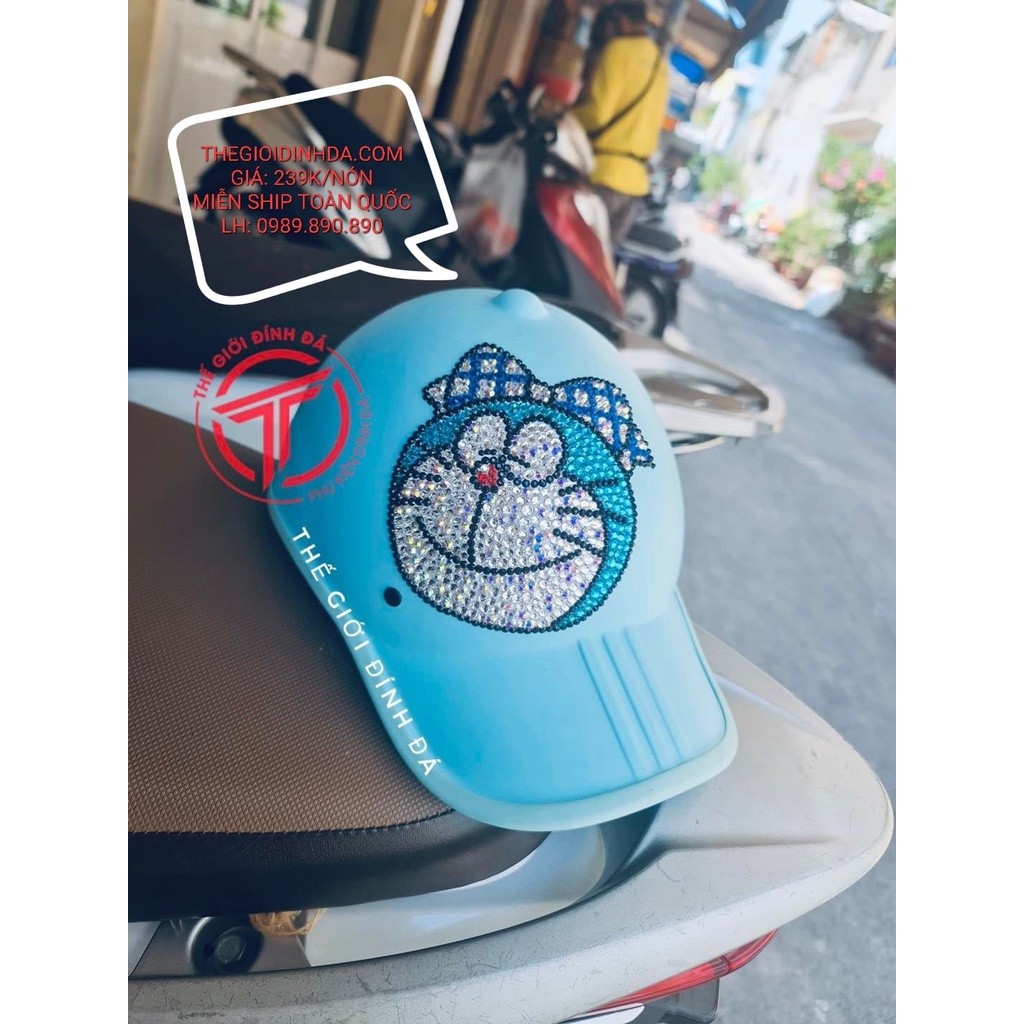 NÓN ĐÍNH ĐÁ DORAEMON NGỘ NGHĨNH