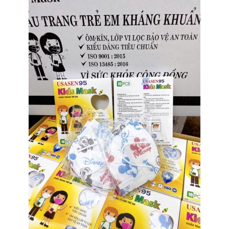 Khẩu trang N95 Usasen trẻ em hộp 10c 5 lớp