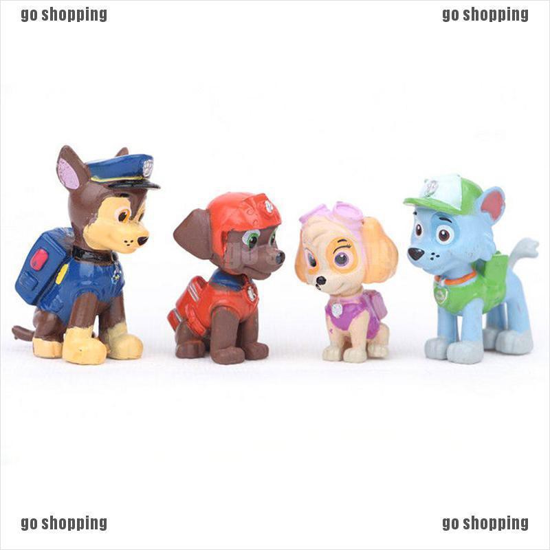 {go shopping}12 pcs Fashion Nickelodeon Paw  Patrol  Mini Figures Toy  Playset Cake Toppers