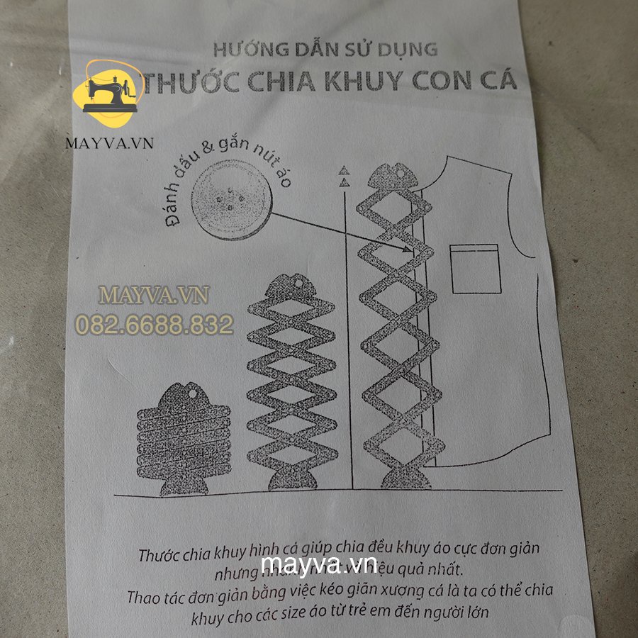 Thước chia khuy con cá