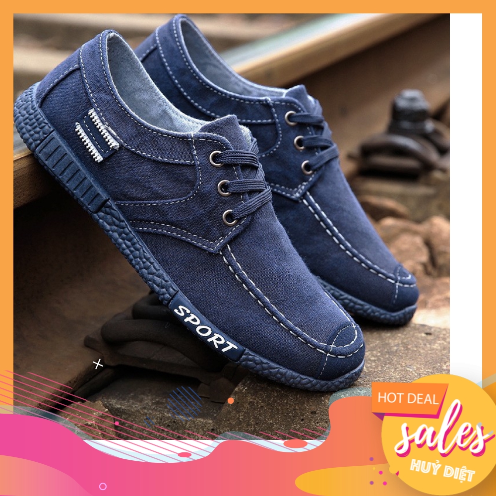 Giày lười vải nam giày lười nam đẹp giày lười nam vải (SP20)