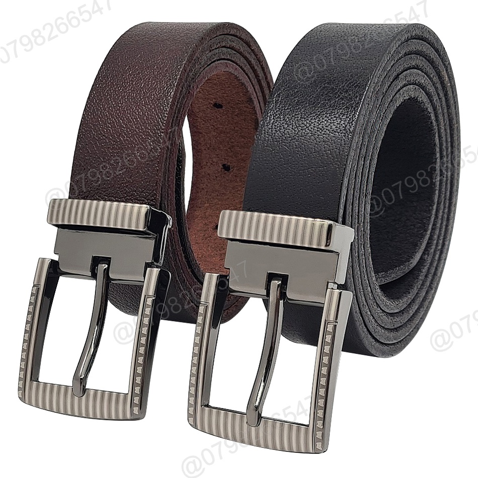Dây nịt da bò thật cho bé trai DHM-330 | Khoá kim kẹp xịn bản nhỏ 2.8cm - giao mặt ngẫu nhiên | Bảo hành 12 tháng