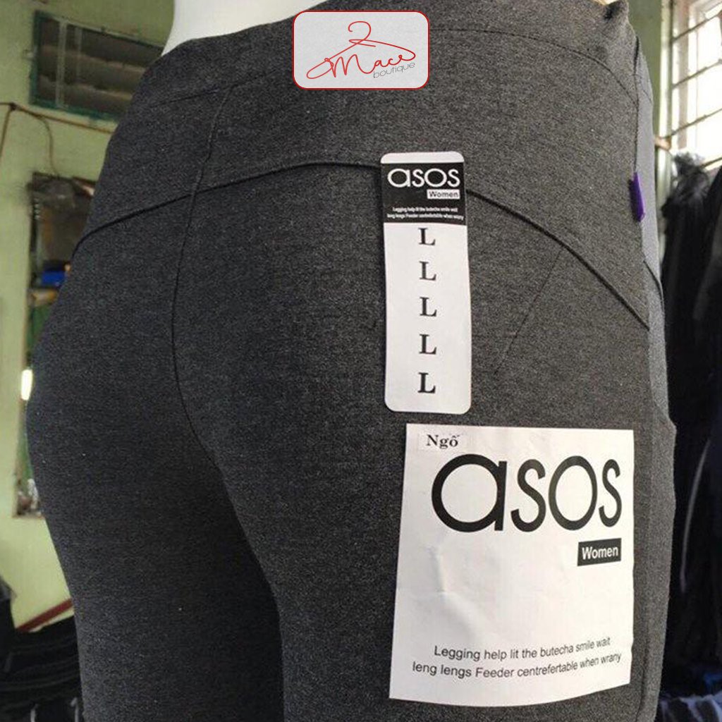 quần legging nâng mông asos, warm túi hông co dãn vải đẹp MACboutique