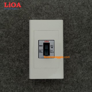 Combo cầu dao tự động an toàn APTOMAT LiOA 10A - Lắp âm tường