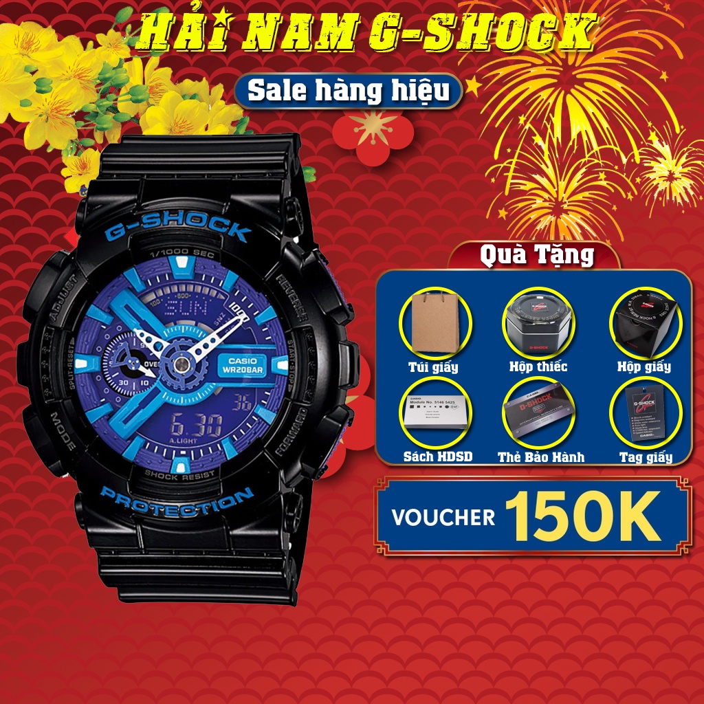 Đồng hồ nam G-SHOCK GA-110HC-1A | GA-110 | GA110 | Full phụ kiện