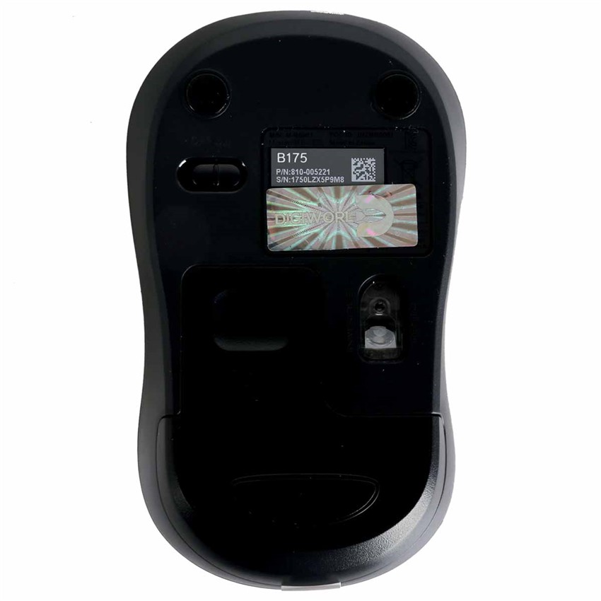 Chuột Không Dây Logitech B175, nguồn pin 1 pin AA, bảo hành 36T, kết nối không dây 2.4 GHz, khoảng cách 10m,Black