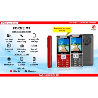 Điện thoại Forme M3