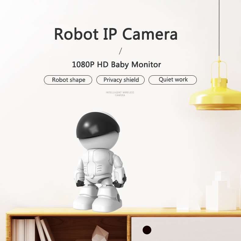 Còn Hàng 2mp 1080P Robot Ip Camera Trong Nhà Trẻ Em Nhìn Xuyên Đêm Nhà Thông Minh Camera An Ninh Cá Tuyết