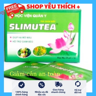 Trà Slimutea Học Viện Quân Y - Giúp hỗ trợ hạ mỡ máu - Giảm cân an toàn