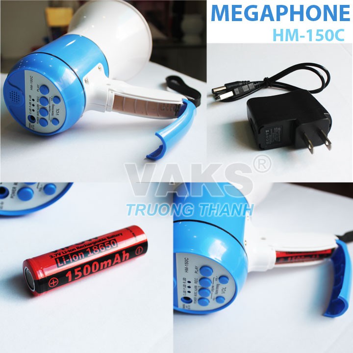 Loa phóng thanh cầm tay, tăng cường âm thanh giọng nói - Megaphone HM-150C