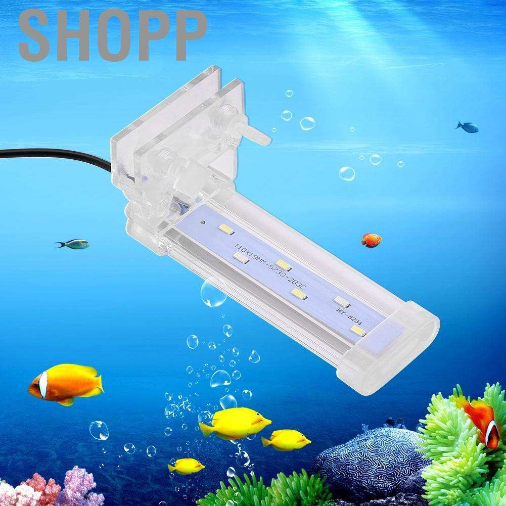 SHOPP 4Types Aquarium Fish Tank LED Clip Light Plant Grow Lamp Lighting