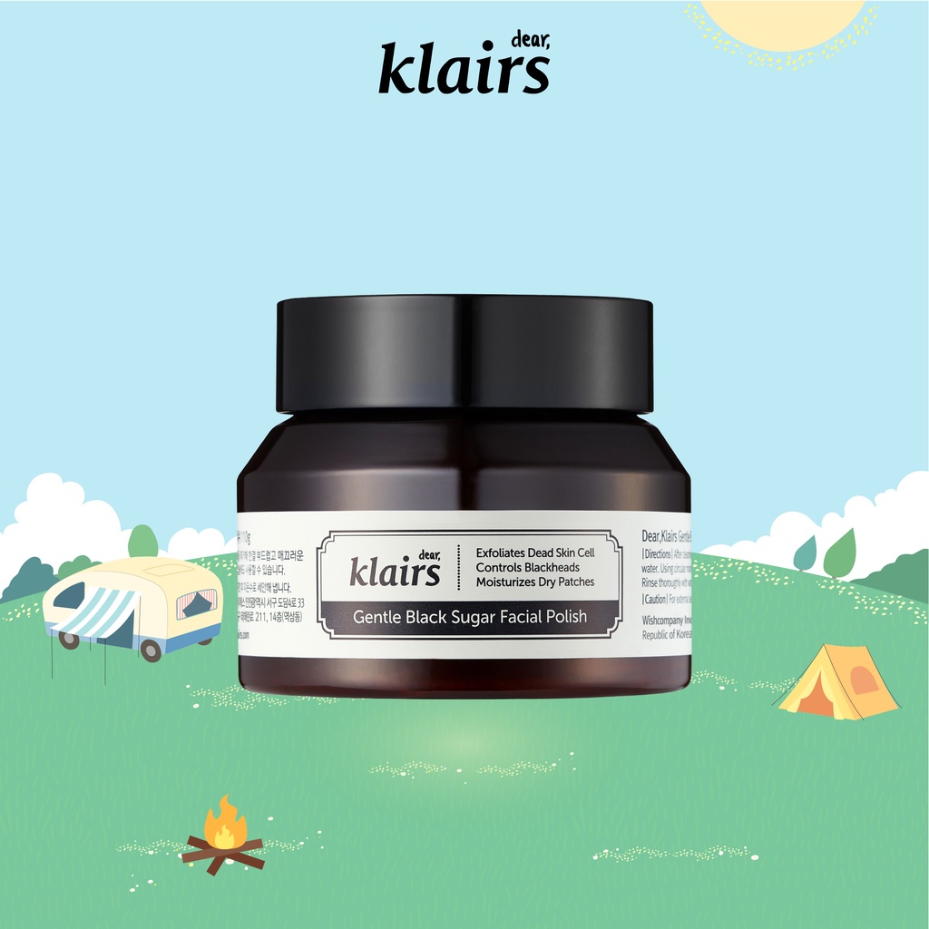 Tẩy Da Chết Dear, Klairs Gentle Black Sugar Facial Polish 110G