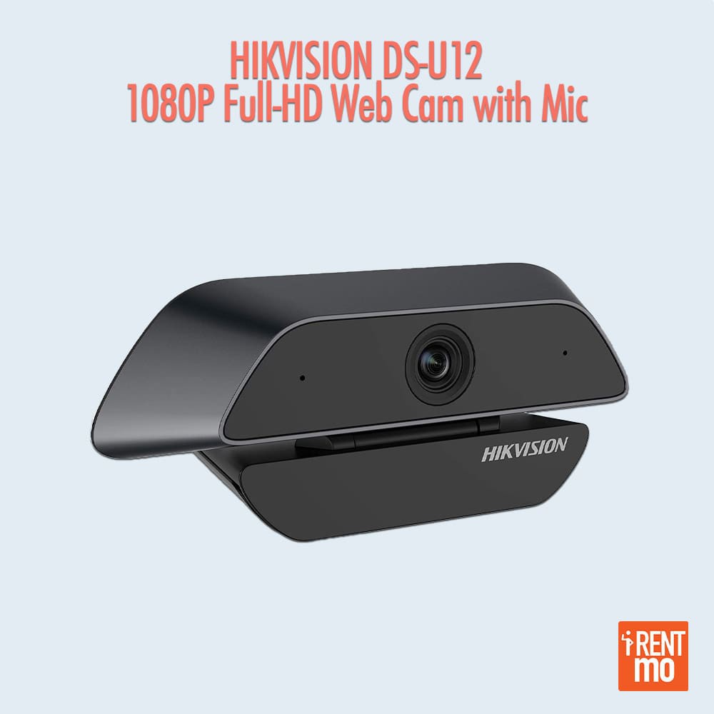 WEBCAM HIKVISION DS-U12 (1920 × 1080) - PHÙ HỢP CHO HỌC VÀ LÀM VIỆC ONLINE, LIVESTREAM - BẢO HÀNH 2 NĂM