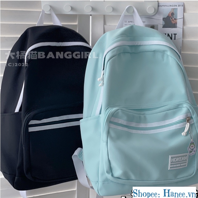Balo Đi Học Nữ Basic Ulzzang Màu Pastel B09