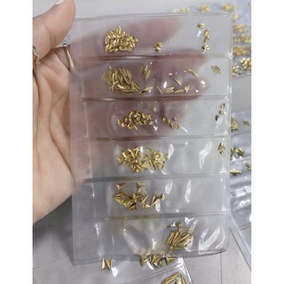Set kim loai trang trí móng xinh