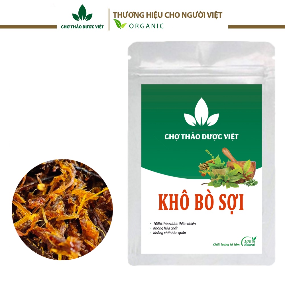 Khô bò xé sợi mềm, cay 300g (Khô bò sợi tẩm gia vị, đồ ăn vặt thơm ngon) - Chợ Thảo Dược Việt