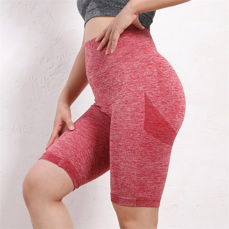 1 Quần Short Ôm Hông Bằng Nylon Dùng Tập Thể Dục/Yoga/Thể Hình Cho Nữ Y0014