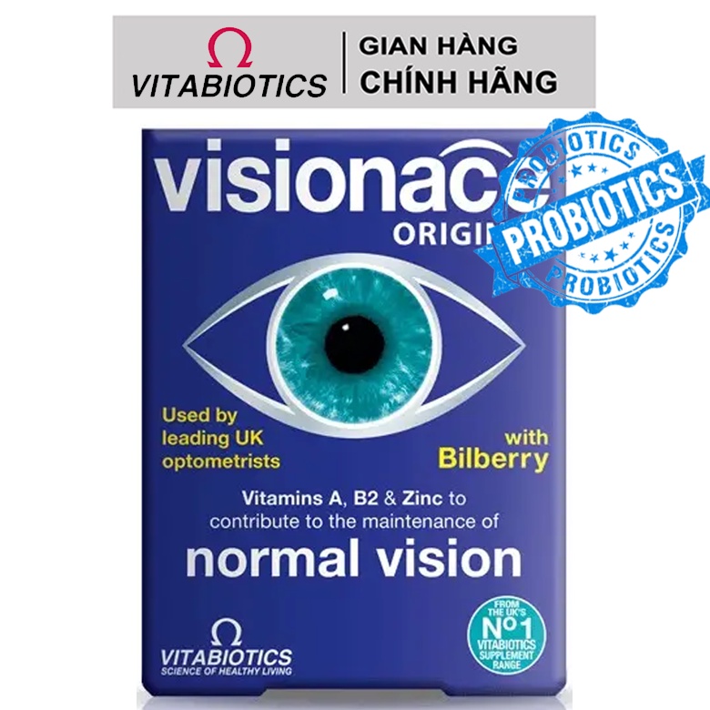 Viên uống bổ mắt Visionace giúp sáng mắt tăng cường thị lực,ngừa cận thị loạn thị