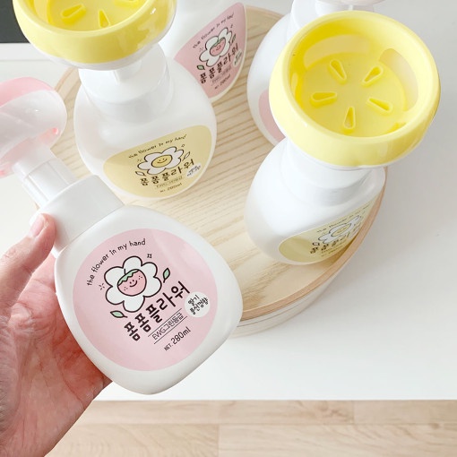 Nước rửa tay tạo bọt hình bông hoa PomPom hãng Imarketmom Hàn Quốc 280ml