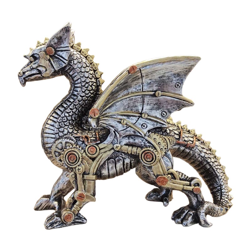 Đồ trang trí Chú Chó Cơ Khí Bằng Nhựa Resin Dễ Thương Dùng Trang Trí