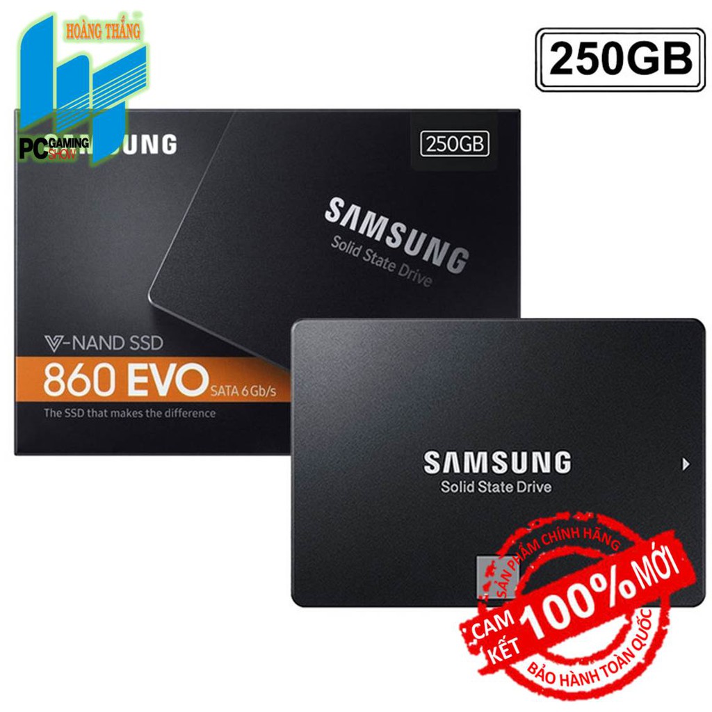 [Mã ELMS05 giảm 5% đơn 300k]Ổ cứng SSD Samsung 860 EVO 250GB 2.5 inch