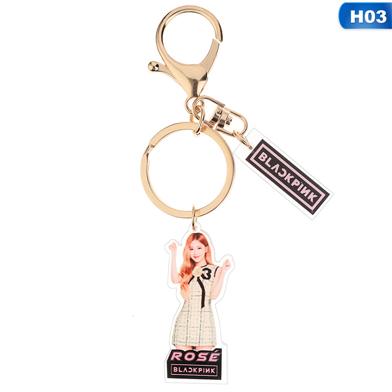 Móc khóa gắn mặt hình các thành viên nhóm nhạc Blackpink Twice Seventeen độc đáo