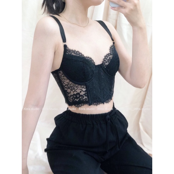 Áo bra corset ren mi hot trend