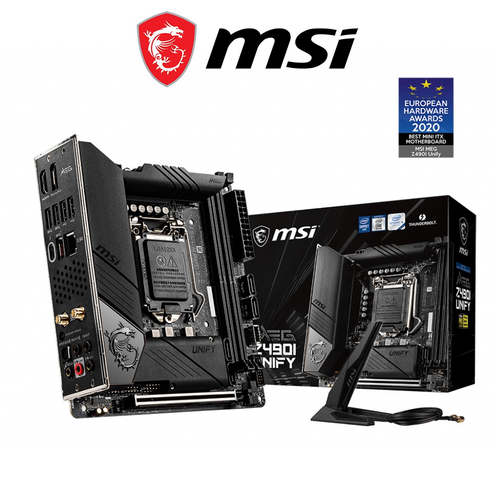 Mainboard MSI MEG Z490i UNIFY Intel Z490, Socket 1200, mini ITX, 2 khe RAM DDR4