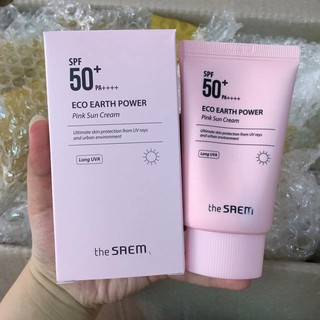 KEM CHỐNG NẮNG THE SAME ECO EARTH POWER PINK SUN CREAM