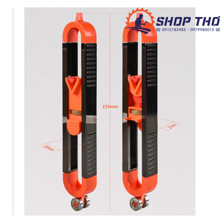 Bút sao chép, dụng cụ sao chép đa năng gắn bút có bi lấy dấu góc cạnh thông minh