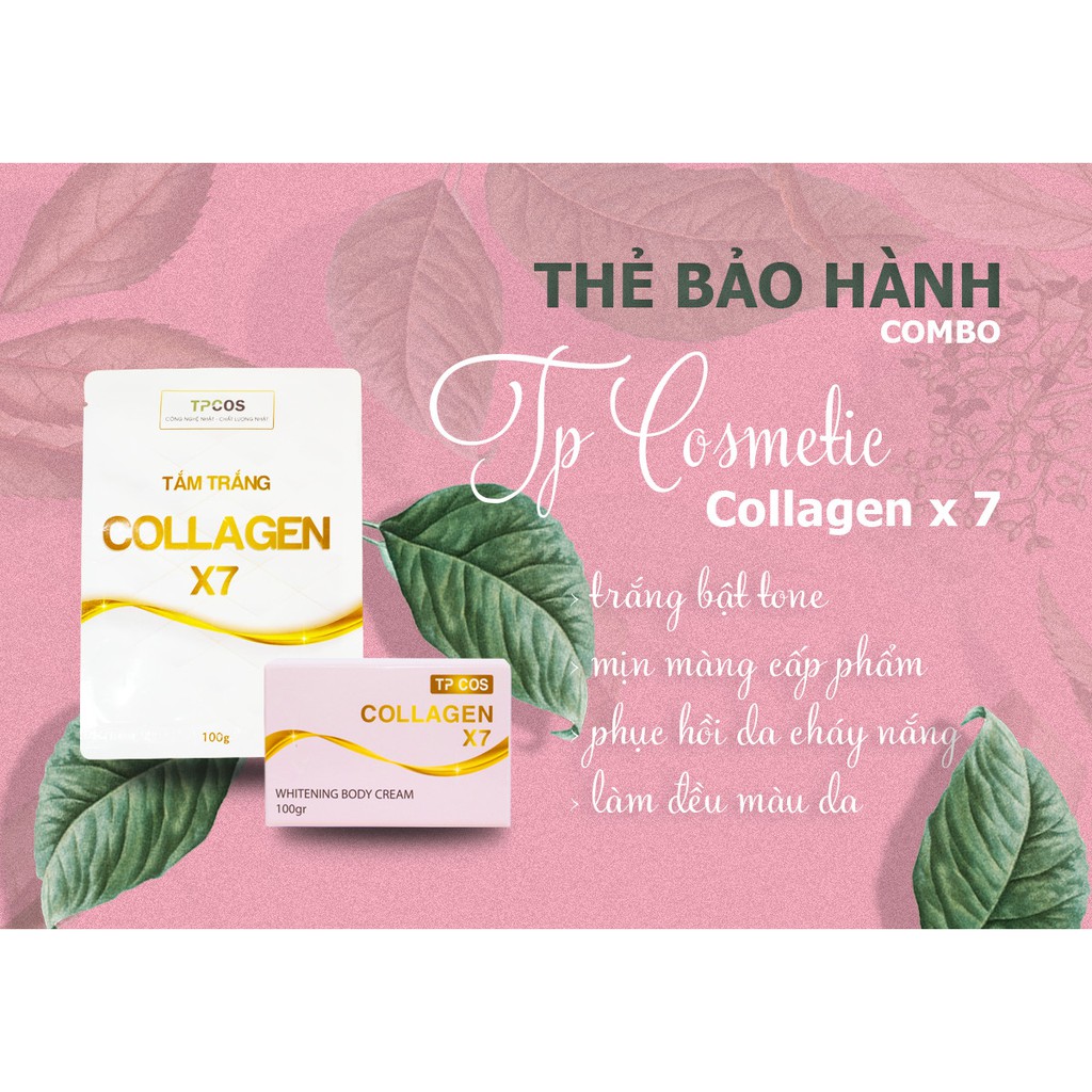 [Chính hãng] Gói trắng COLAGEN X7 - Trắng bật tone sau 2 tuần - Không hồi màu, an toàn cho da | BigBuy360 - bigbuy360.vn