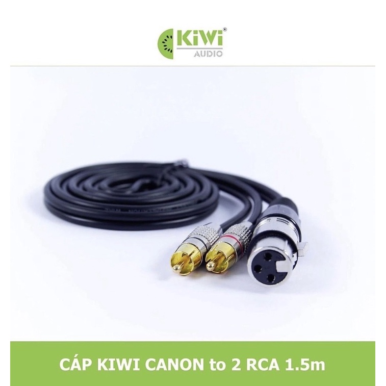 Dây cáp Canon ra 2AV dài 3M - dây loa kết nối từ vang ra loa trầm sub điện