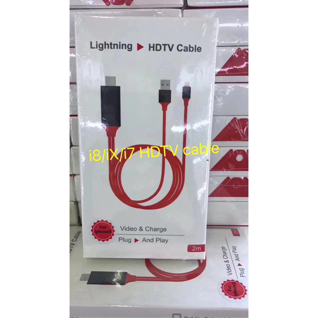 Cáp HDMI cho Iphone 5 6 7 8 X và Ipad, kết nối âm thanh hình ảnh từ lên HDTV màn máy tính