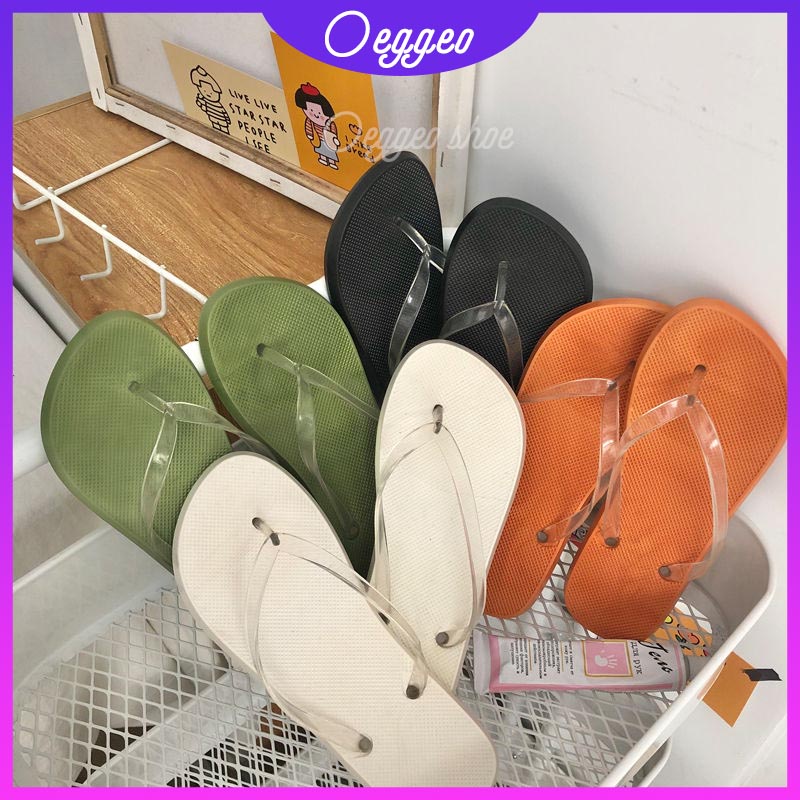 Dép Quai Ngang Trong Suốt Phối Ruy Băng Xinh Xắn Dành Cho Nữ