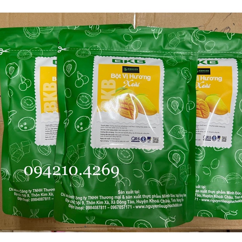 Bột Vị Xoài BKB gói 1kg- CHUYÊN DÙNG PHA CHẾ TRÀ SỮA XOÀI GIÁ HẠT DẺ