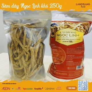 Sâm dây Ngọc Linh KHÔ Langbiang Food Túi Zip 250g