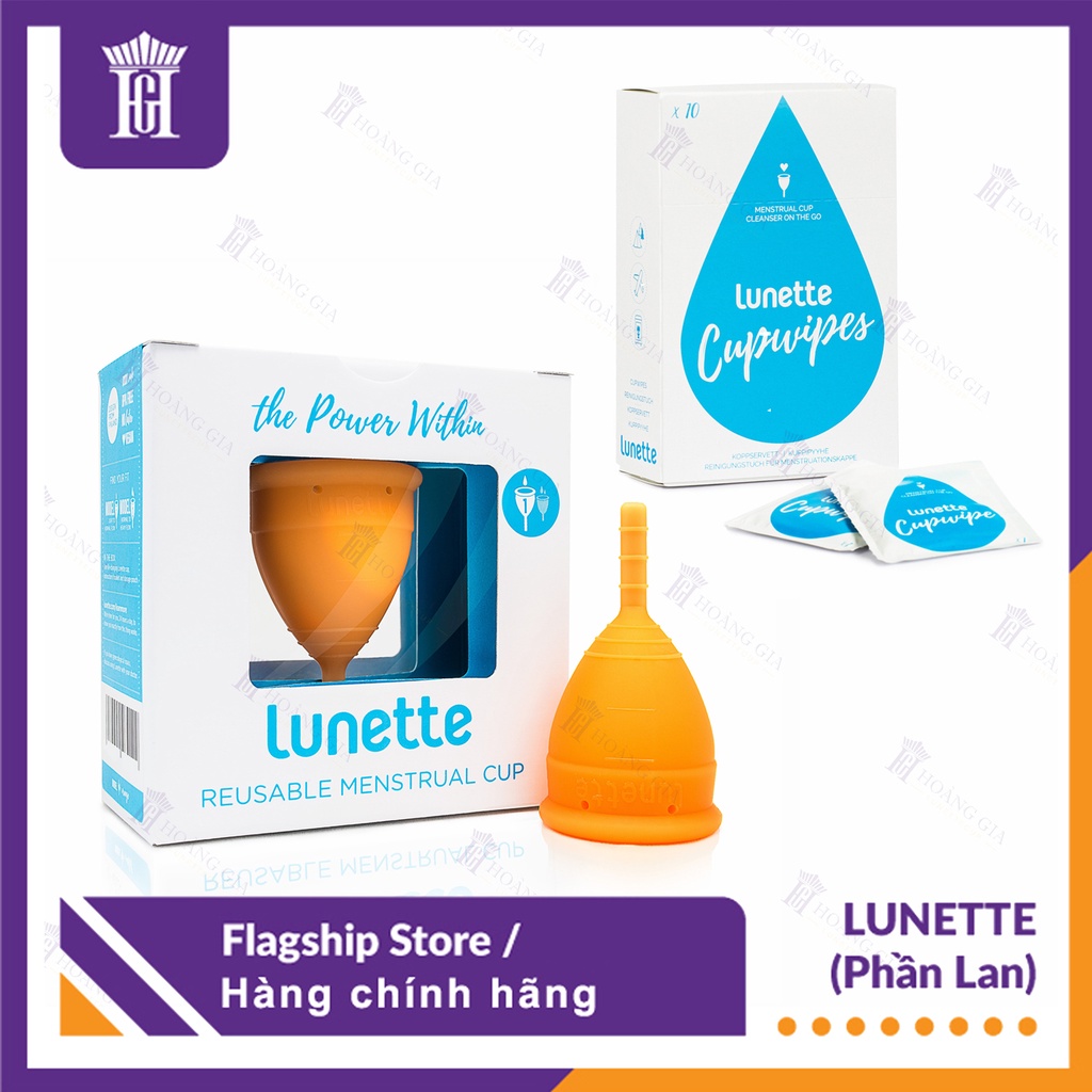 Combo Cốc Nguyệt San Lunette Kèm Phụ Kiện Vệ Sinh Cốc - Hàng Chính Hãng Nhập Khẩu Phần Lan - Phân Phối Độc Quyền